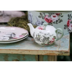 Mikasa V&A Alice In Wonderland Bone China Mini Teapot