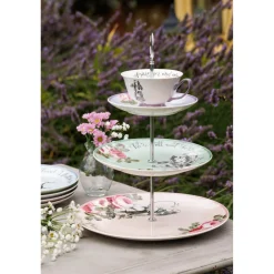 Mikasa V&A Alice In Wonderland Bone China 3-Tier Cake Stand