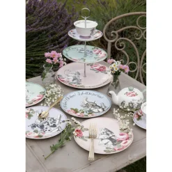 Mikasa V&A Alice In Wonderland Bone China 3-Tier Cake Stand