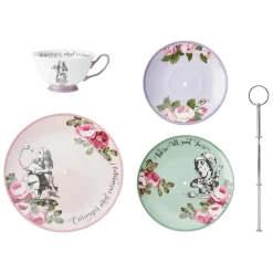 Mikasa V&A Alice In Wonderland Bone China 3-Tier Cake Stand