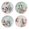 Mikasa V&A Alice In Wonderland Bone China Side Plates - Set Of 4