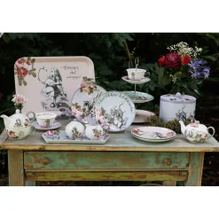 Mikasa V&A Alice In Wonderland Bone China Side Plates - Set Of 4