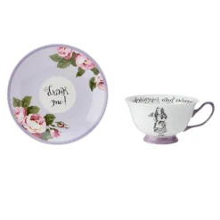 Mikasa V&A Alice In Wonderland Bone China Tea Cup & Saucer Set