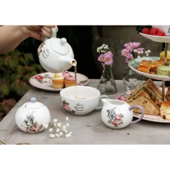 Mikasa V&A Alice In Wonderland Bone China Sugar Bowl & Creamer Set