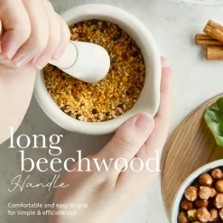 Milton Brooks Porcelain 207ml Mortar & Pestle - Size 1