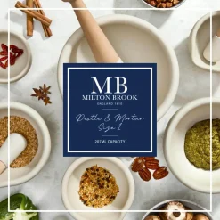 Milton Brooks Porcelain 207ml Mortar & Pestle - Size 1