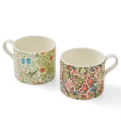 Morris & Co 2 Piece 340ml Porcelain Mug Set - Blackthorn & Lily