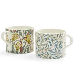 Morris & Co 2 Piece 340ml Porcelain Mug Set - Daffodil & Willow Bough
