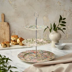 Morris & Co 3 Tier Porcelain Cake Stand