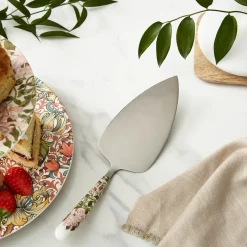Morris & Co Cake Slice With Porcelain Handle - Honeysuckle