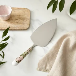 Morris & Co Cake Slice With Porcelain Handle - Honeysuckle