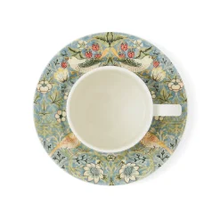 Morris & Co Porcelain Cup & Saucer - Strawberry Thief