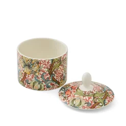Morris & Co Porcelain Sugar Bowl With Lid - Golden Lily
