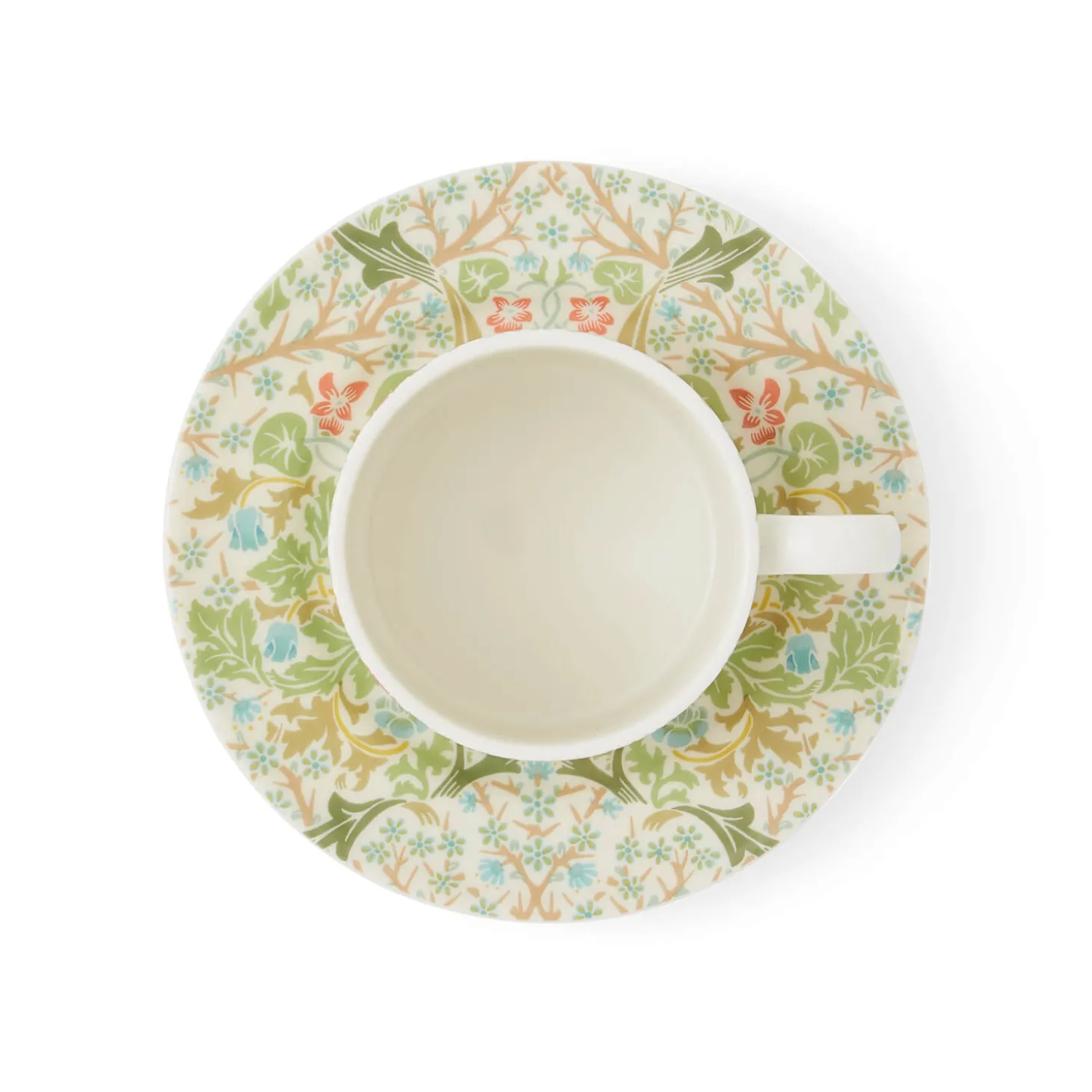 Morris & Co Porcelain Tea Cup & Saucer - Blackthorn