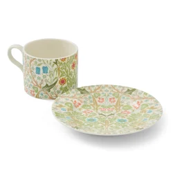 Morris & Co Porcelain Tea Cup & Saucer - Blackthorn