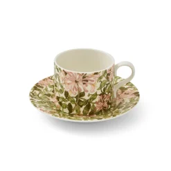 Morris & Co Porcelain Tea Cup & Saucer - Honeysuckle