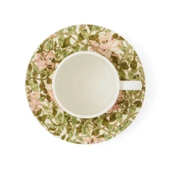 Morris & Co Porcelain Tea Cup & Saucer - Honeysuckle