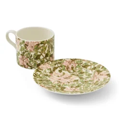 Morris & Co Porcelain Tea Cup & Saucer - Honeysuckle