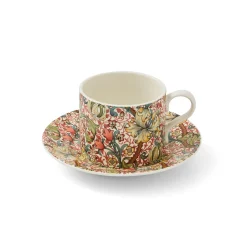 Morris & Co Porcelain Tea Cup & Saucer - Golden Lily