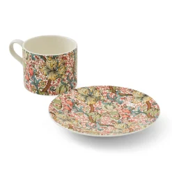 Morris & Co Porcelain Tea Cup & Saucer - Golden Lily