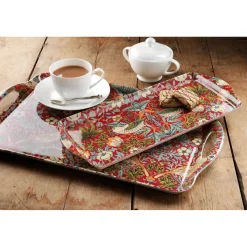 Morris & Co Strawberry Thief Sandwich Tray - Red