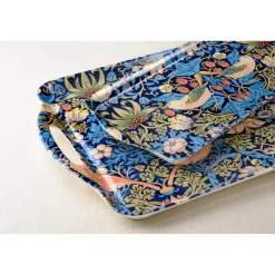 Morris & Co Strawberry Thief Sandwich Tray - Blue