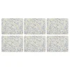 Morris & Co Willow Bough Set Of Six Placemats - Blue