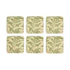Morris & Co Willow Bough Set Of Six Coasters - Green