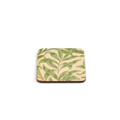 Morris & Co Willow Bough Set Of Six Coasters - Green