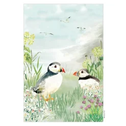 National Trust 100% Organic Cotton Tea Towel - Puffin