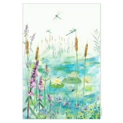 National Trust 100% Organic Cotton Tea Towel - Dragonflies