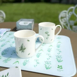 National Trust Medium Glass Worktop Protector - Dyrham Park - Flowers