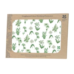 National Trust Medium Glass Worktop Protector - Dyrham Park - Flowers