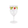 Navigate Strawberries & Cream Reusable Decorated Wine Glass