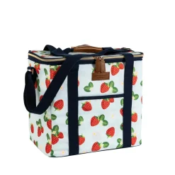 Navigate Strawberries & Cream Family Insulated Cool Bag - Aqua