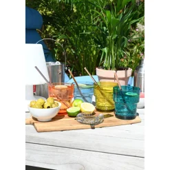 Navigate Summerhouse 4-Piece Set of Stacking Polyester Tumbler Glasses - Riviera