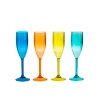 Navigate Summerhouse 4-Piece Set of Polyester Flute Glasses - Riviera