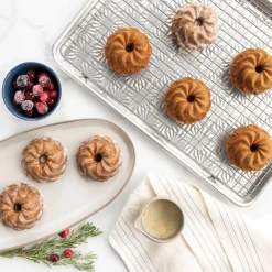 Nordic Ware Pirouette Bundtlette Pan - Gold