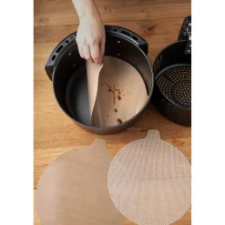 NoStik Reusable Round Air Fryer Liner - Pack of 2