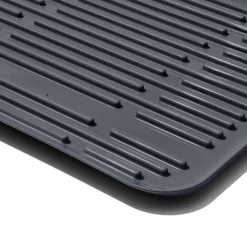 OXO Good Grips Aluminium Fold Flat Dish Rack - Grey