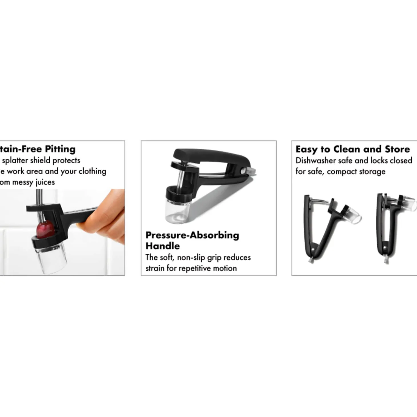 OXO Good Grips Cherry & Olive Pitter - Black