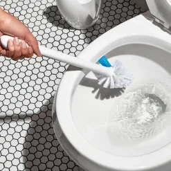 OXO Good Grips Toilet Brush With Rim Cleaner - White