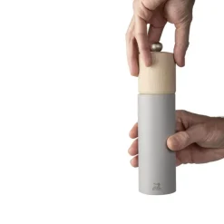 Peugeot Boreal 21cm Beech Salt Mill - Pebble Grey