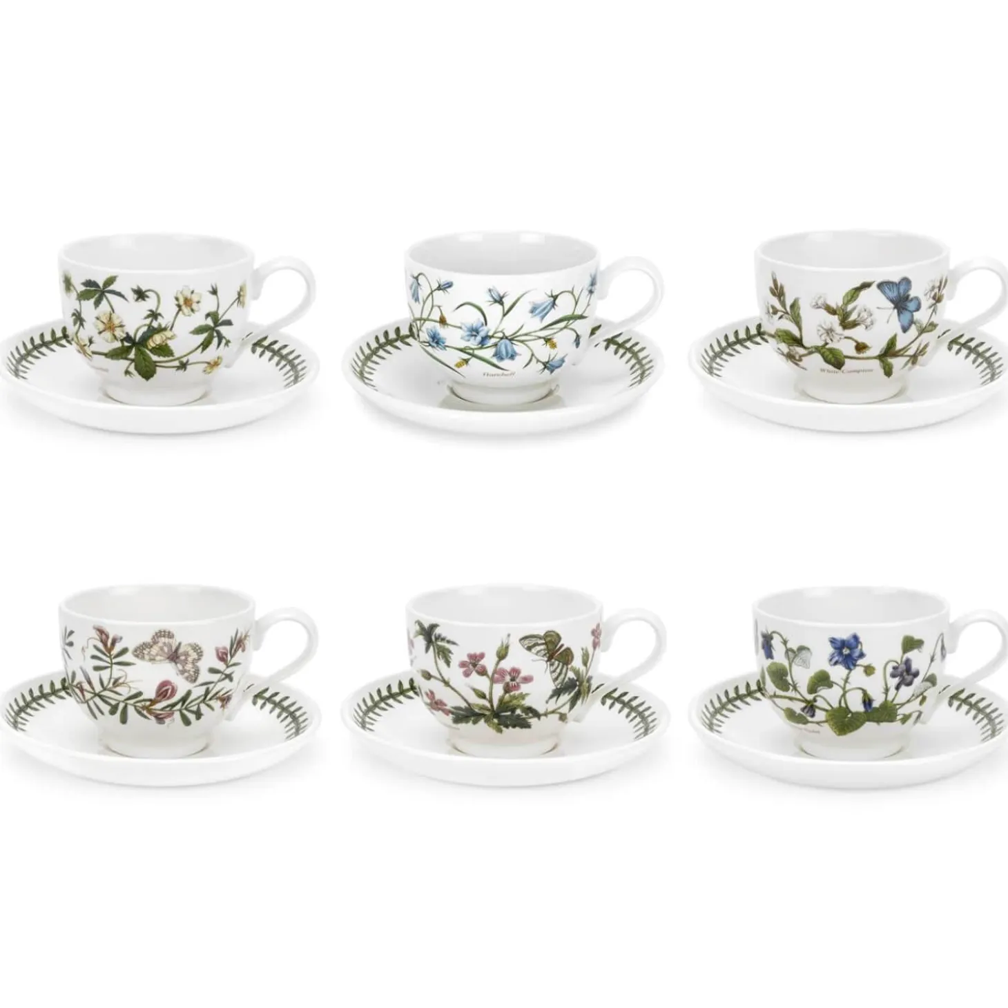 Portmeirion Botanic Garden Tea Cup & Saucer - Assorted