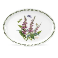 Portmeirion Botanic Garden 13" Oval Platter - Foxglove