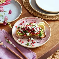 Portmeirion Minerals Stoneware 21.7cm Side Plate - Rose Quartz