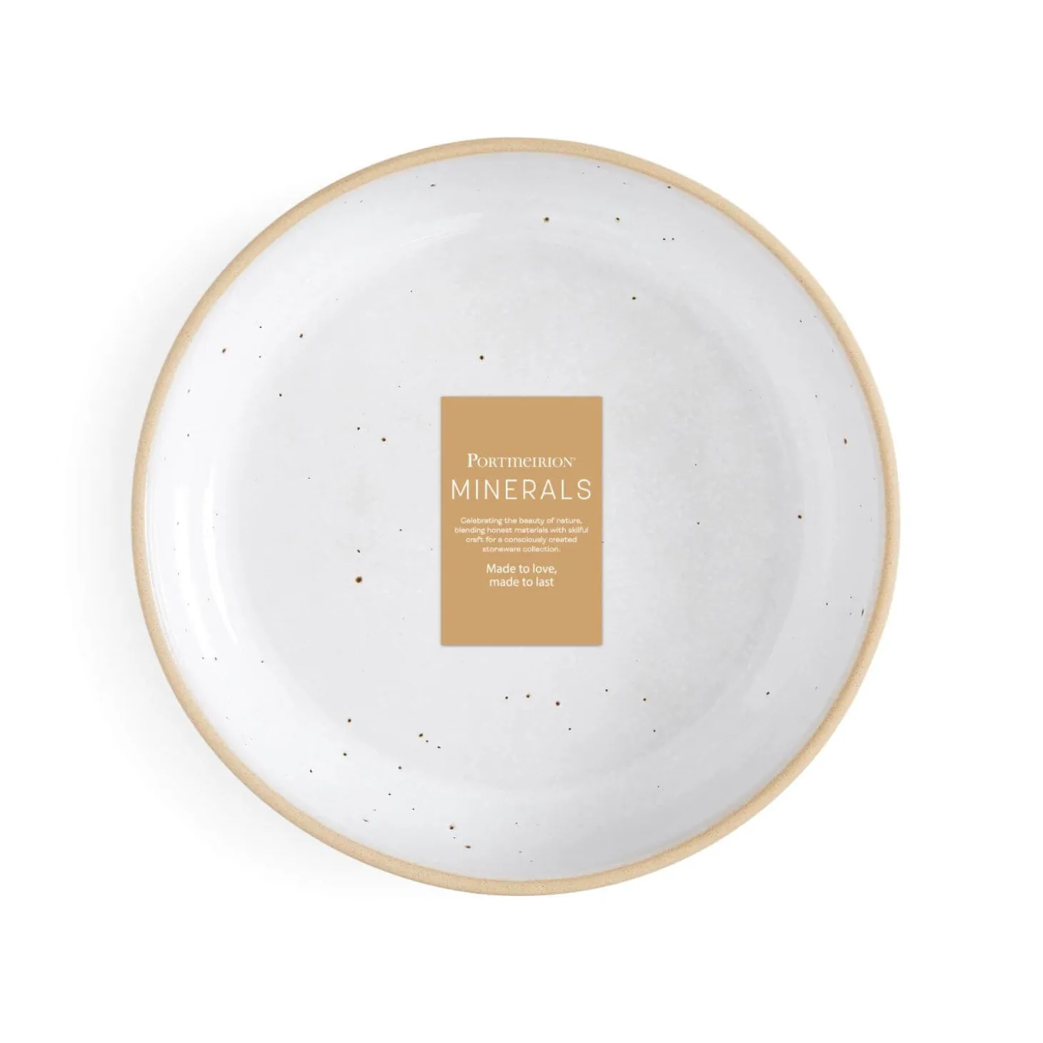 Portmeirion Minerals Stoneware 22.2cm Low Bowl - Moonstone