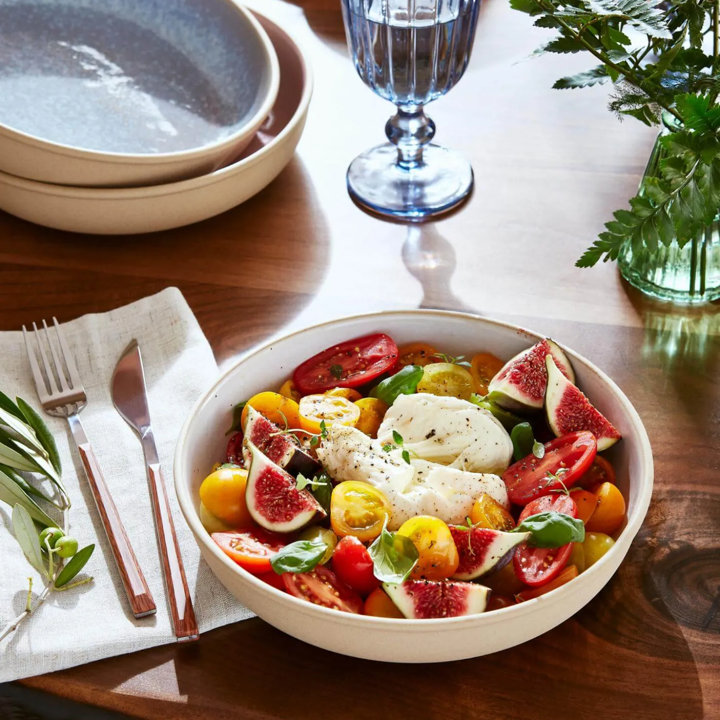 Portmeirion Minerals Stoneware 22.2cm Low Bowl - Moonstone