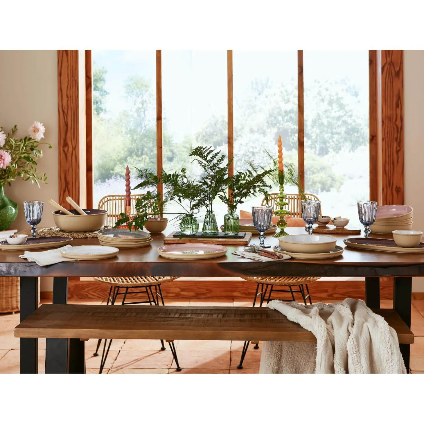 Portmeirion Minerals Stoneware 22.2cm Low Bowl - Moonstone