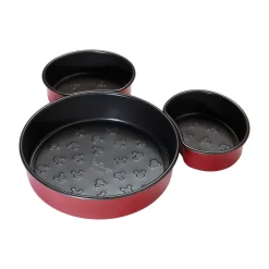 Prestige Disney 'Bake With Mickey' Non-Stick Mickey Head Cake Tins - 3 Piece